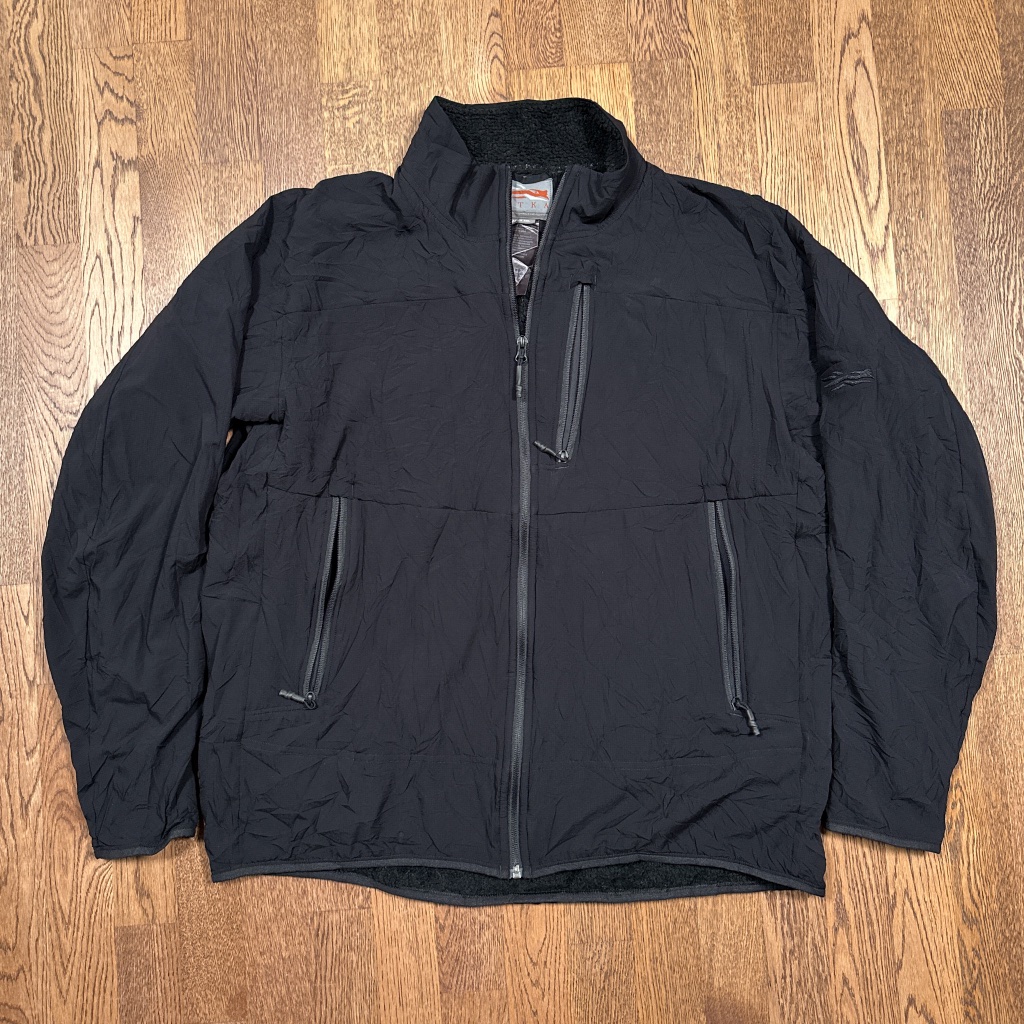 Sitka Midlayer Jacket Mdwi Military Polartec Fleece Lined Black Jacket Mens 2xl